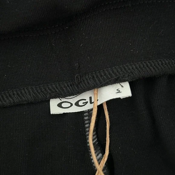 OGL Non-Itchy Wool Blend Drapey Wide Leg Pull-On Pants Pockets Black S Small New - Picture 7 of 8